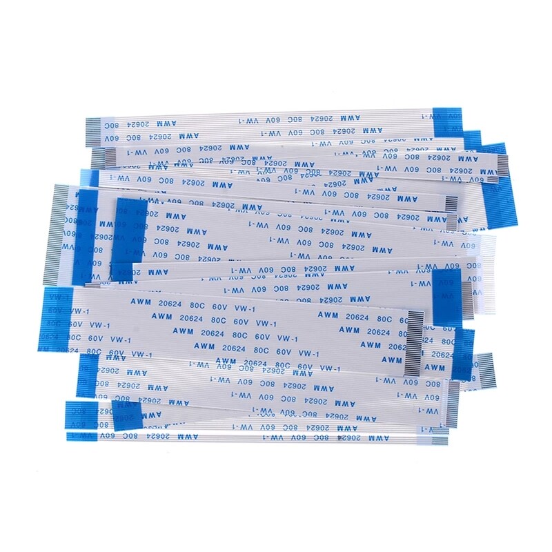5Pcs 5/6/8/10/12/14/15/16/18-40Pin 1.25mm FFC FPC Flexible Flat Cable 10/15/20cm