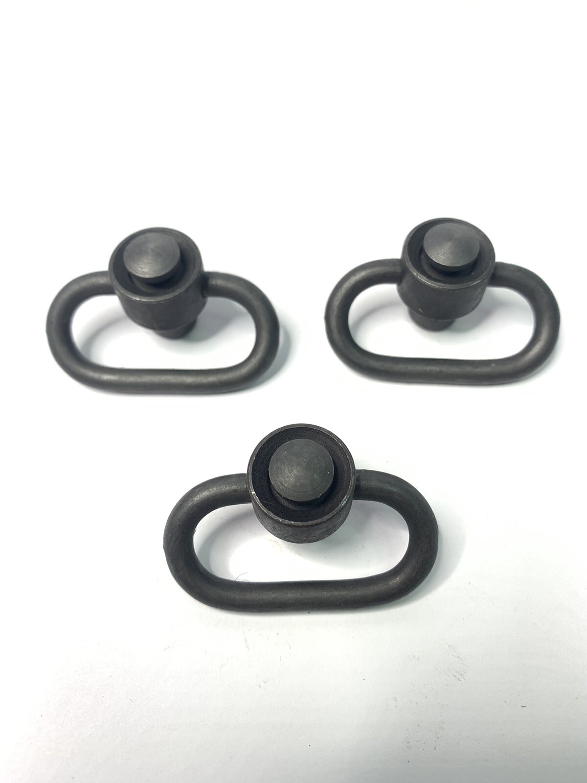 QTY-3! QD Sling Swivel 1.25 inch D Ring Quick Release Push Button Attachment 3/8