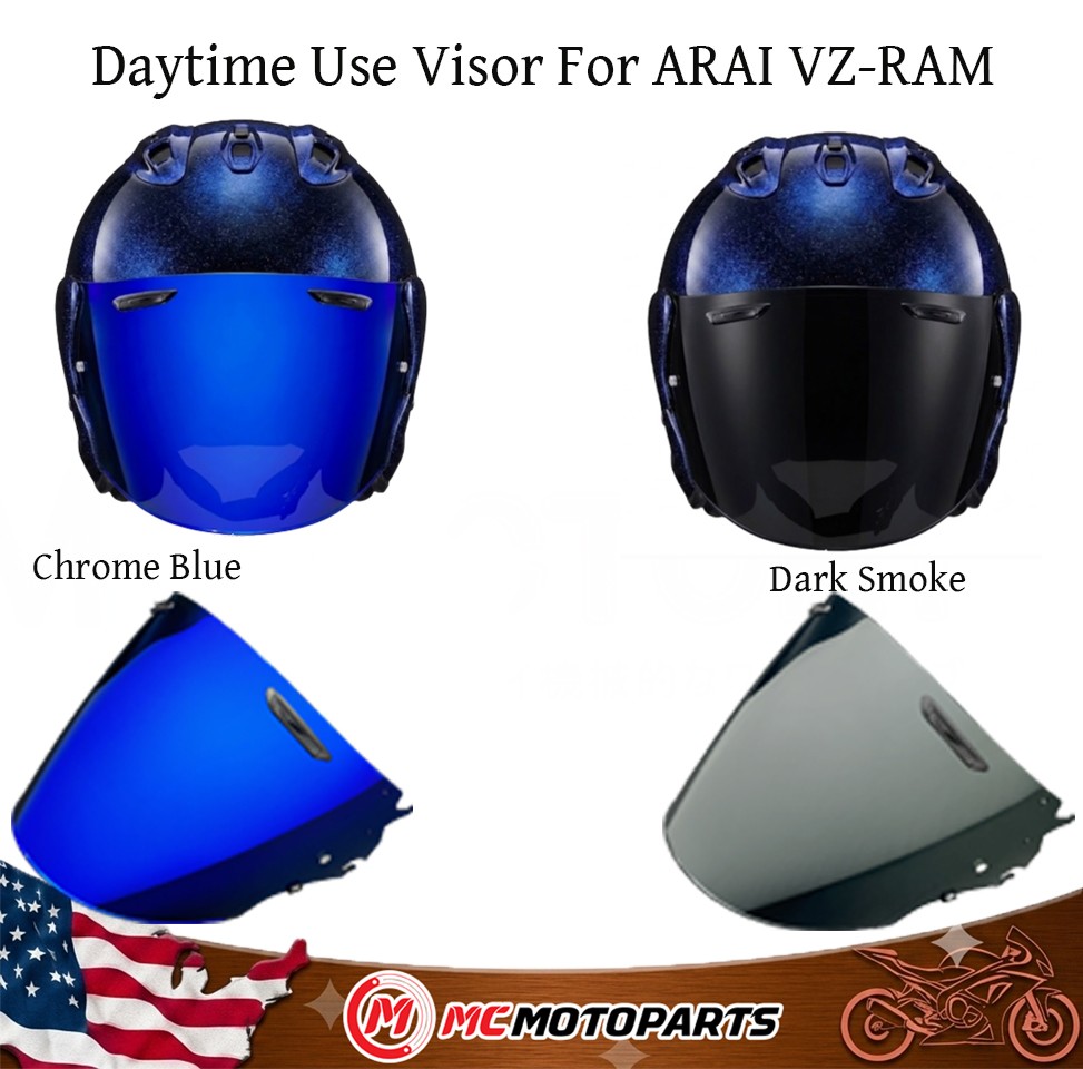 Daytime Use Series For ARAI VZ-RAM Replacement Visor – Spectra Mirror Finishes·
