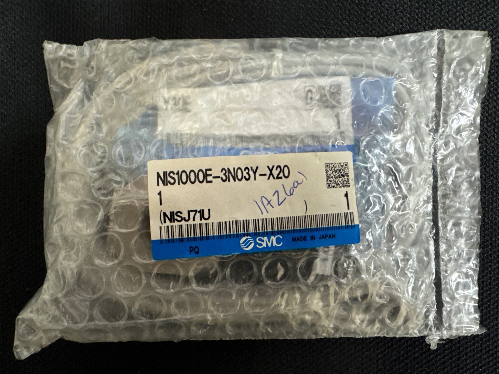 NIS1000E-3N03Y-X201 SMC PNEUMATICS PRESSURE SWITCH 3/8"