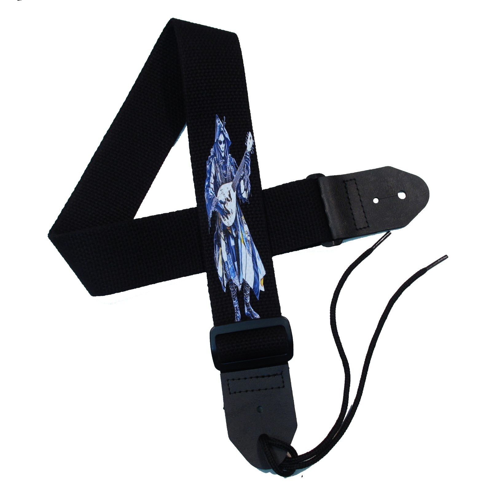 2" Cotton Guitar strap with Minstrel Design