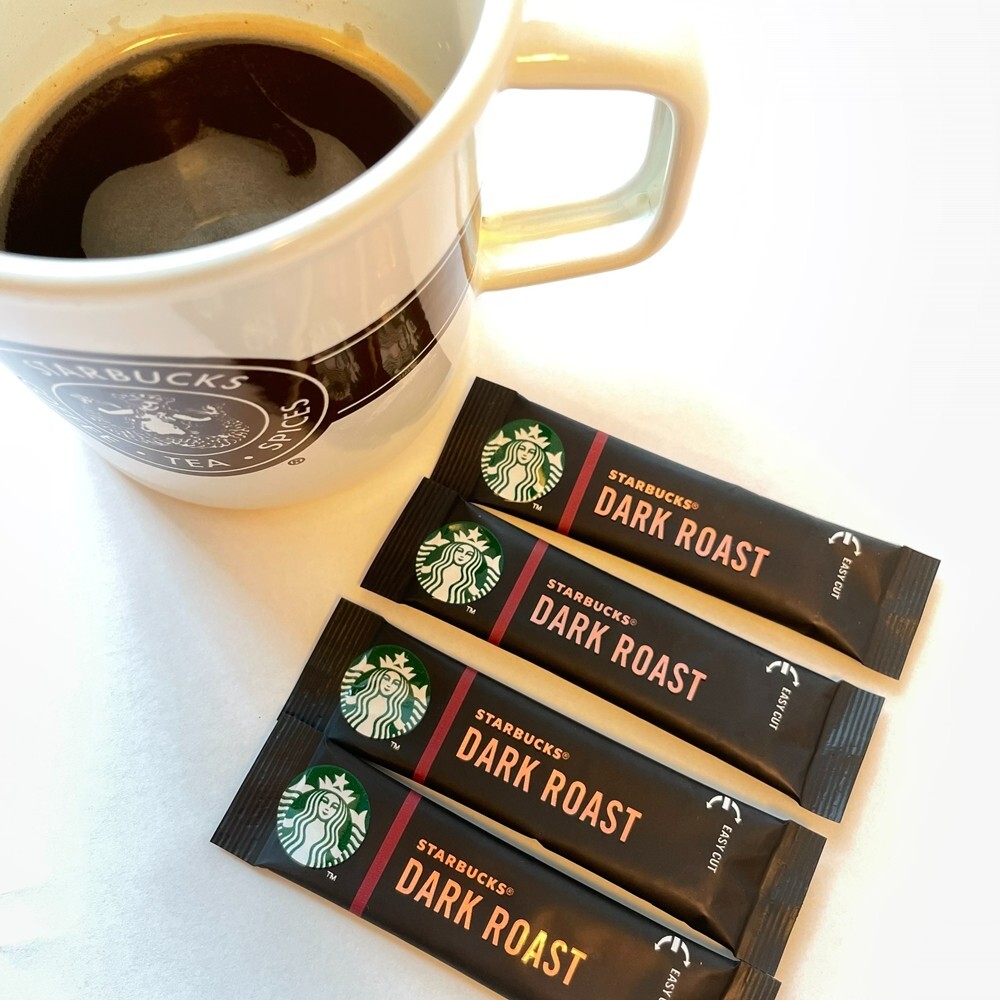 Fine Powder Starbucks Premium Instant Coffee 70 Count Packet Dark Roast Arabica