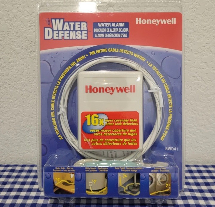 Honeywell Water Defense Alarm RWD41 Water Alarm Detection W/ Extension Sealed