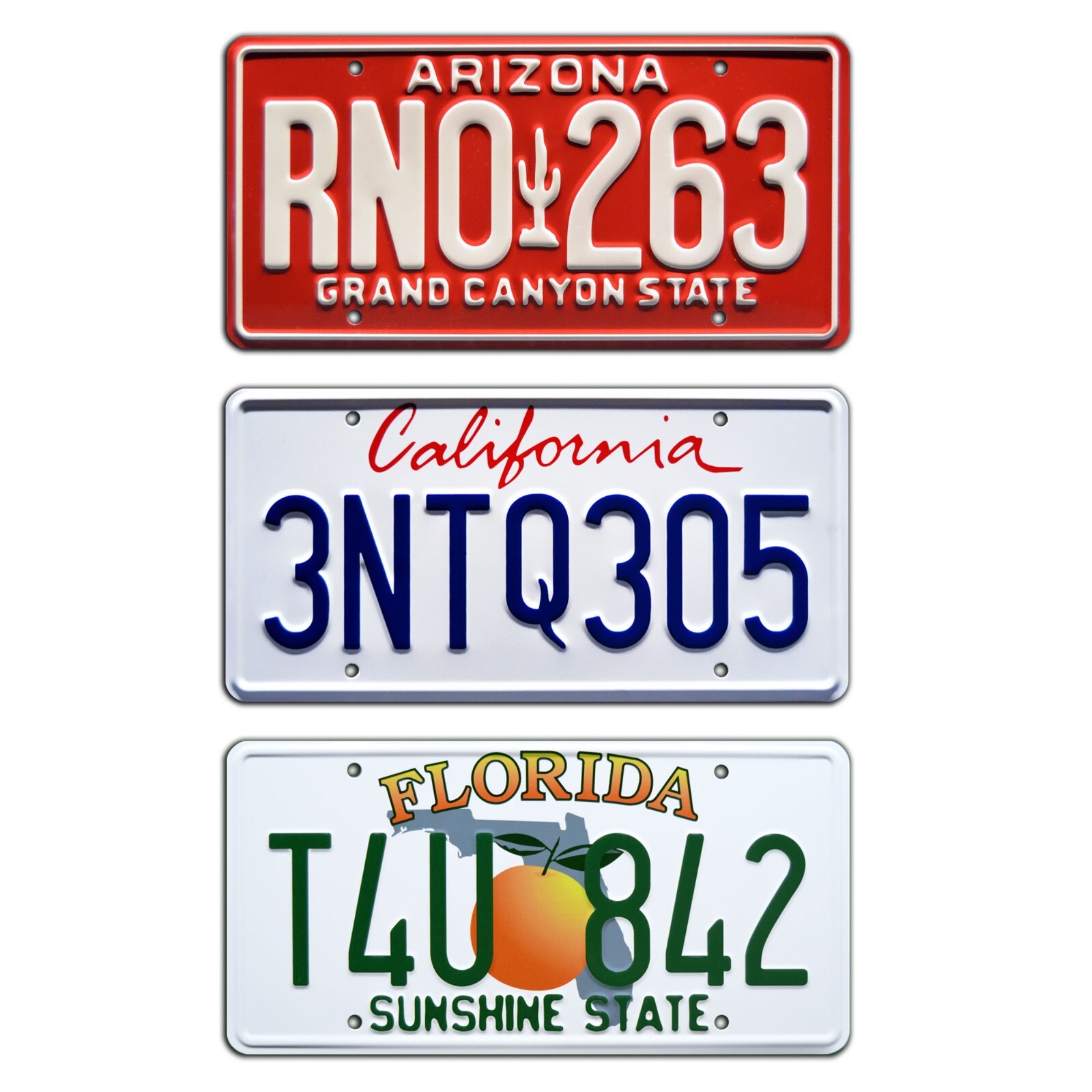 Fast and the Furious | Paul Walker | Metal Stamped Replica Prop License Plates