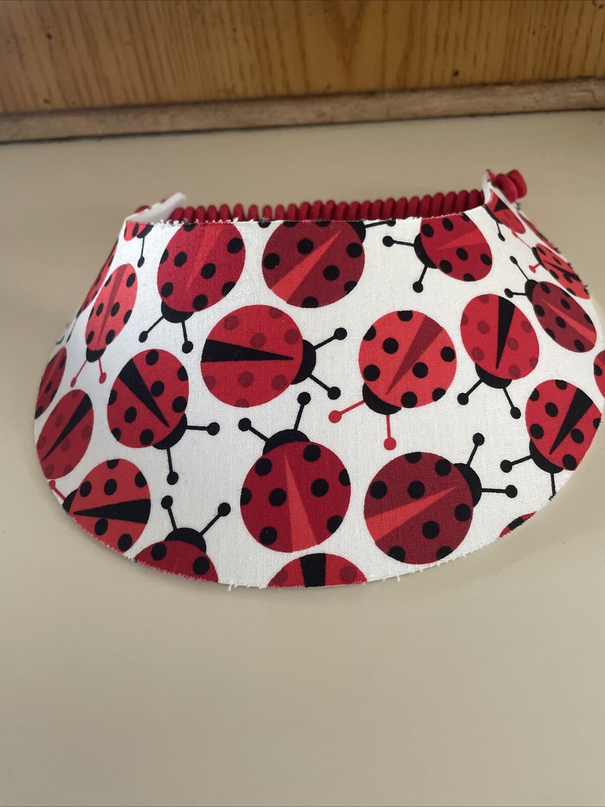 Women Ladies Visor 🔥lady Bug 🔥no Pinch Golf Tennis Pickle Ball