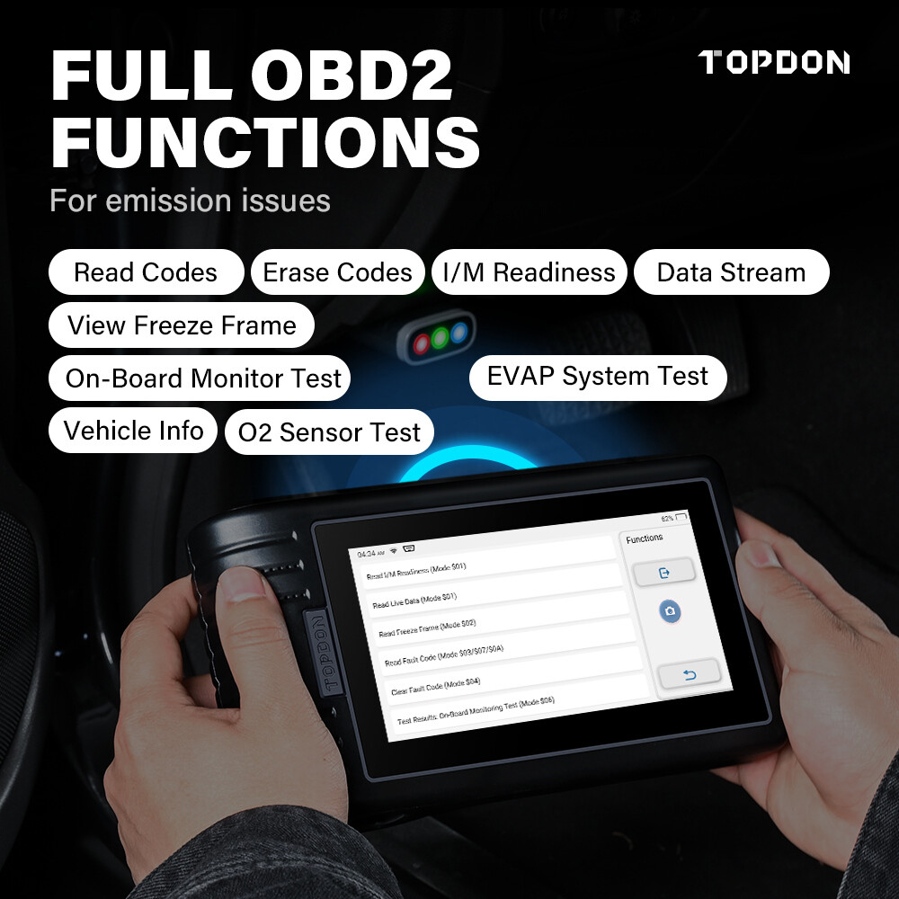 2025 TOPDON ArtiDiag800BT Car Diagnostic Tool Full System Bluetooth OBD2 Scanner