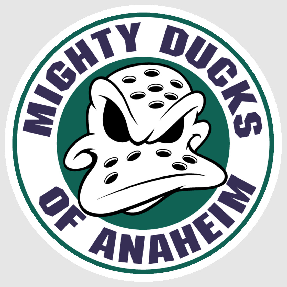 Mighty Ducks of Anaheim Logo Weather Resistant Vinyl Sticker/Decal 02