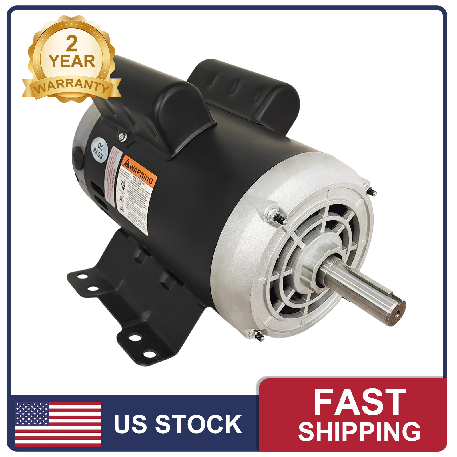 230V Rpm 5HP 3450 Air Compressor Motor 23378805 54421193 for Ingersoll Rand NEW