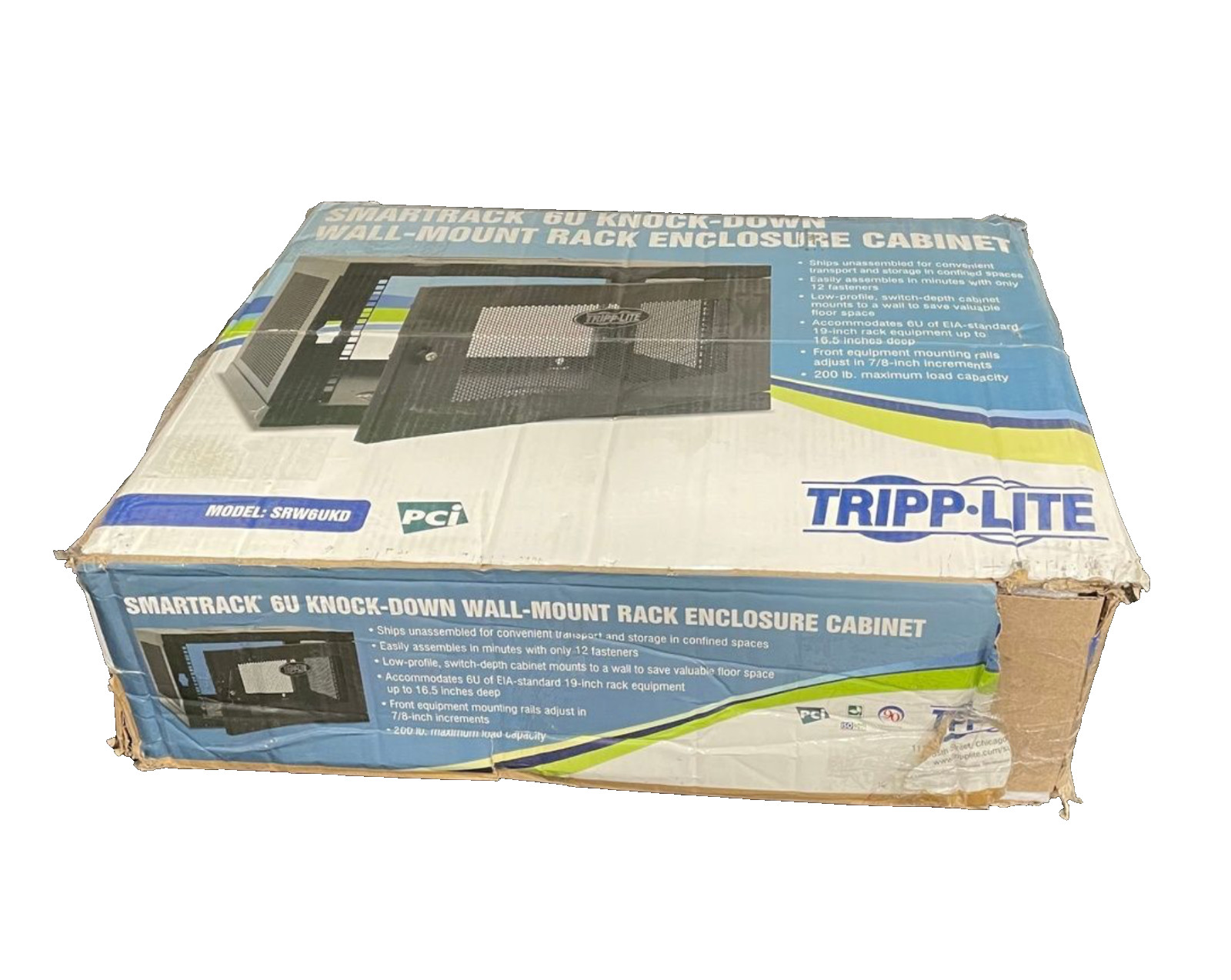 Tripp Lite SRW6UKD SmartRack 6U Wall-Mount Rack Enclosure Cabinet *FAST SHIPPING