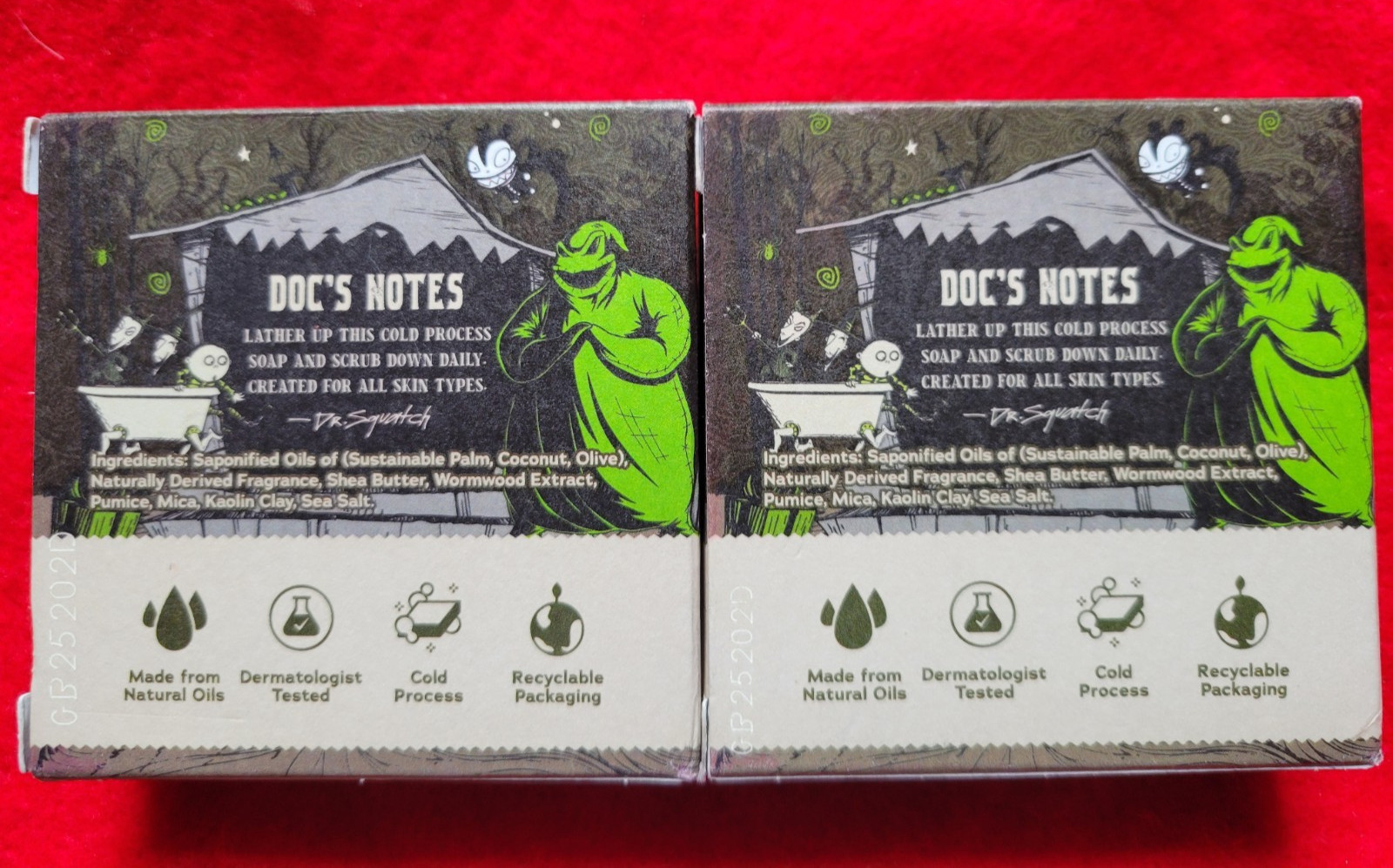 NEW SCENT!! 2 PACK Dr Squatch Oogie Boogie's Brew Limited Edition Bar Disney bar