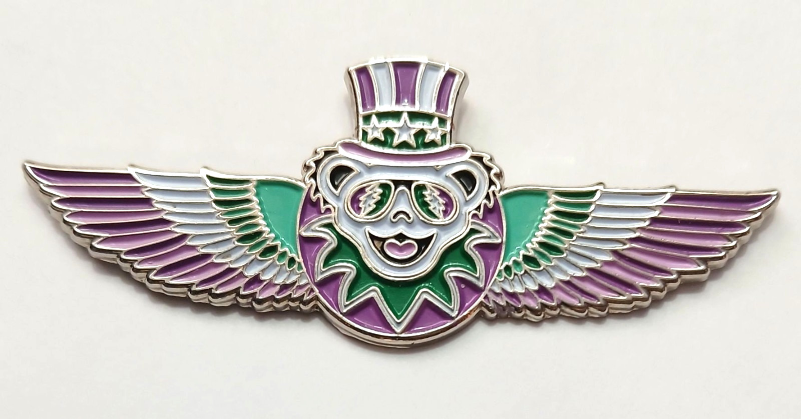 Grateful Dead WINGS PIN 2016 Purpl Vintage Bob Weir Furthur Company Ratdog Rare