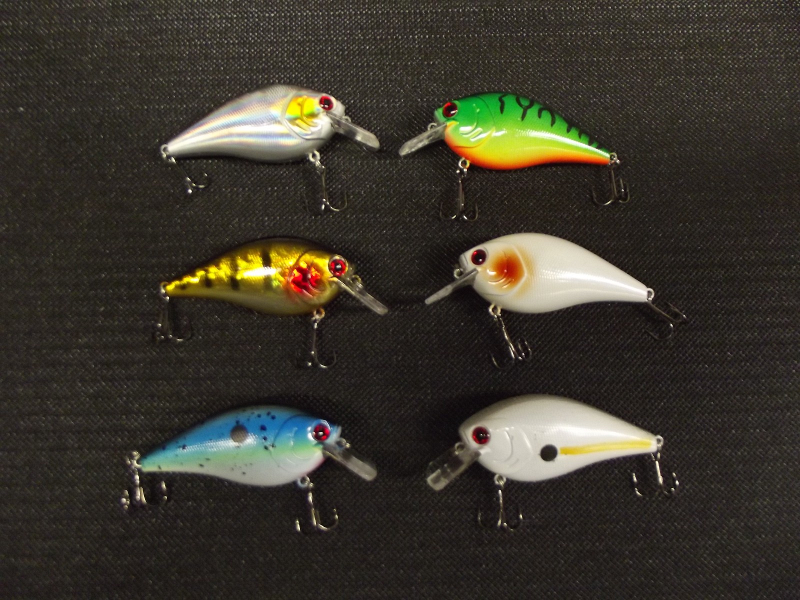 SQUARE BILL Crankbait Lure Lucky Craft style body 1/2 oz 3-5 ft deep Squarebill