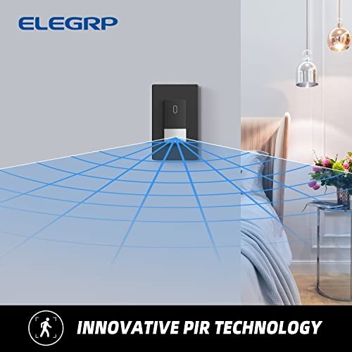 Occupancy Motion Sensor Light Switch, PIR Infrared Motion 1 Pack Black