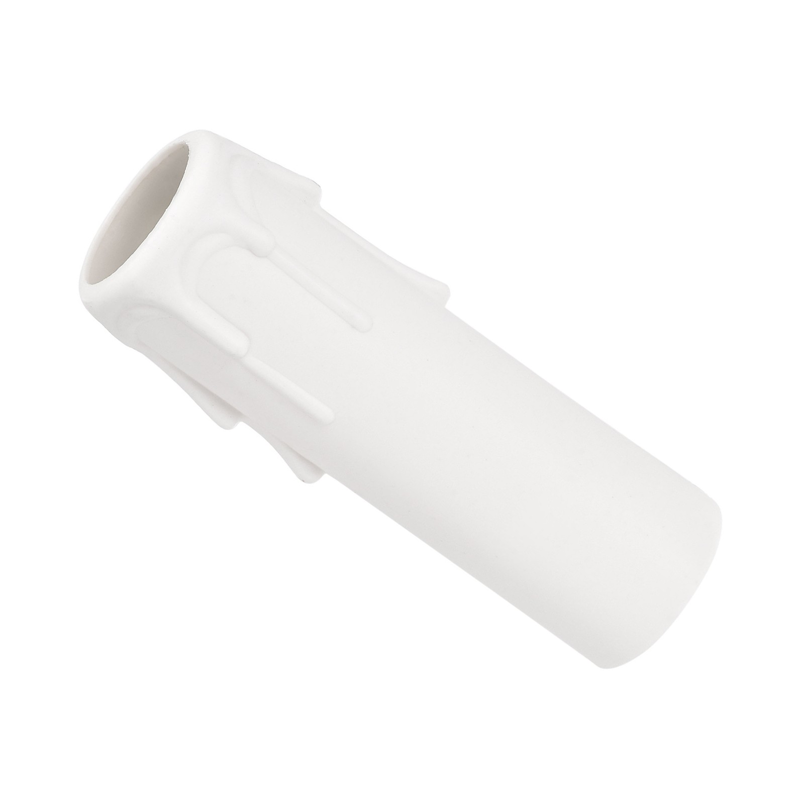 30x100mm Candle Socket Covers Sleeves Candelabra Base for E14 White Pack of 9