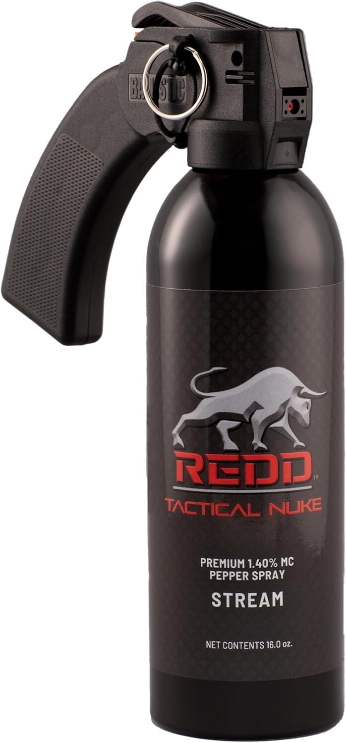 REDD Pepper Spray, Tactical Nuke (1.40% MC) Max Stream- 16 oz (Mace, Freeze)
