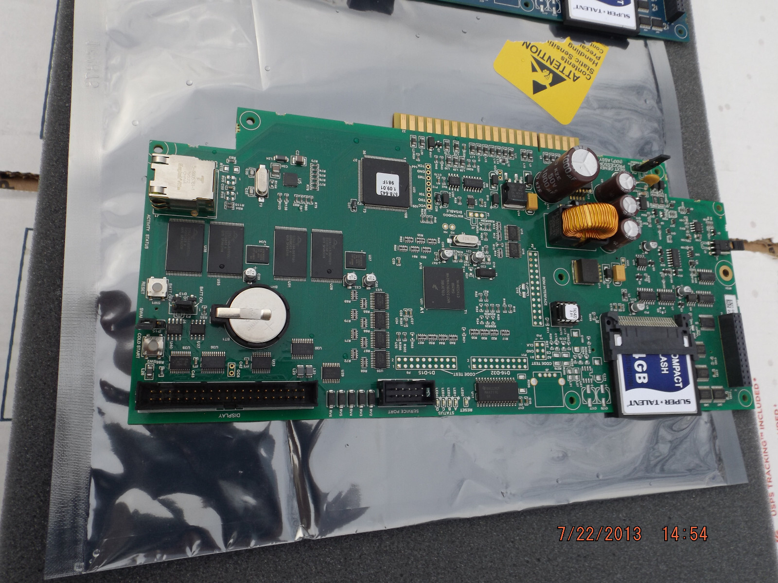 (1) **Used** Simplex 4100-7158 NPX Master Controller CPU Card 566-719 K