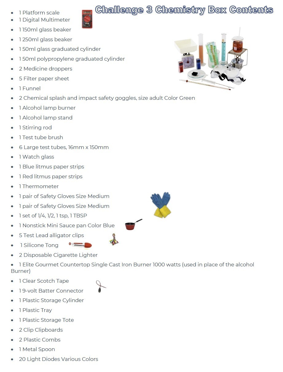 Classical Conversations Challenge 3 Chemistry Lab Set Kit