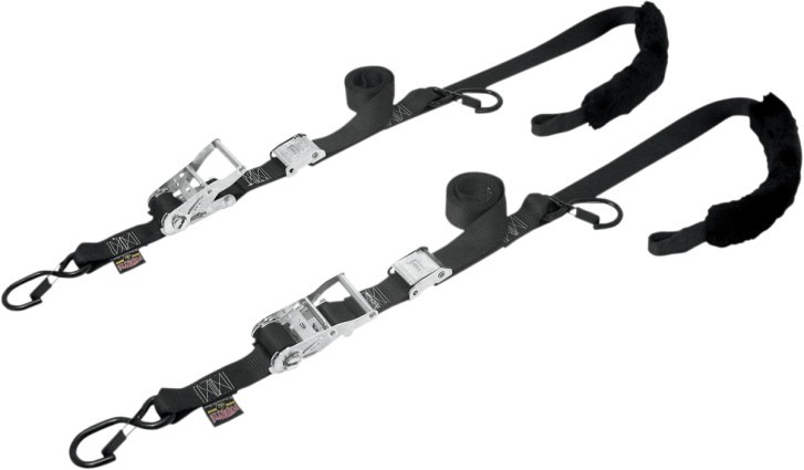 Powertye 1.5" Ratchet/Cam Black Tie-Down Straps (30722)