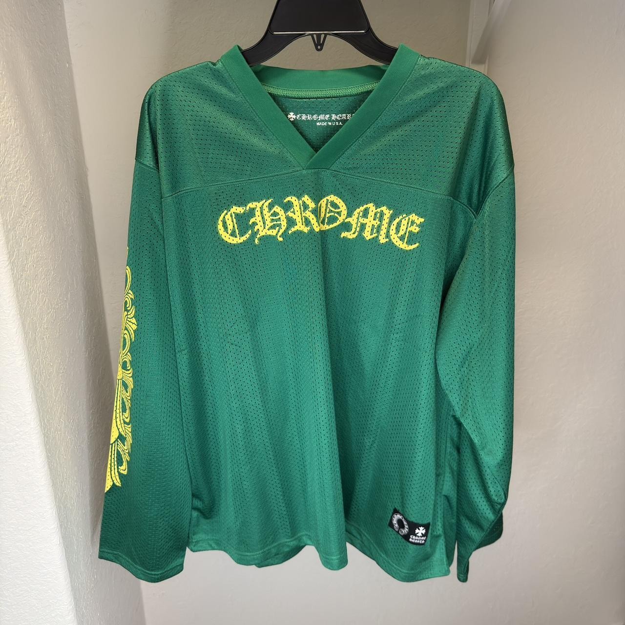 Chrome Hearts Stadium Mesh Jersey Green Size XL