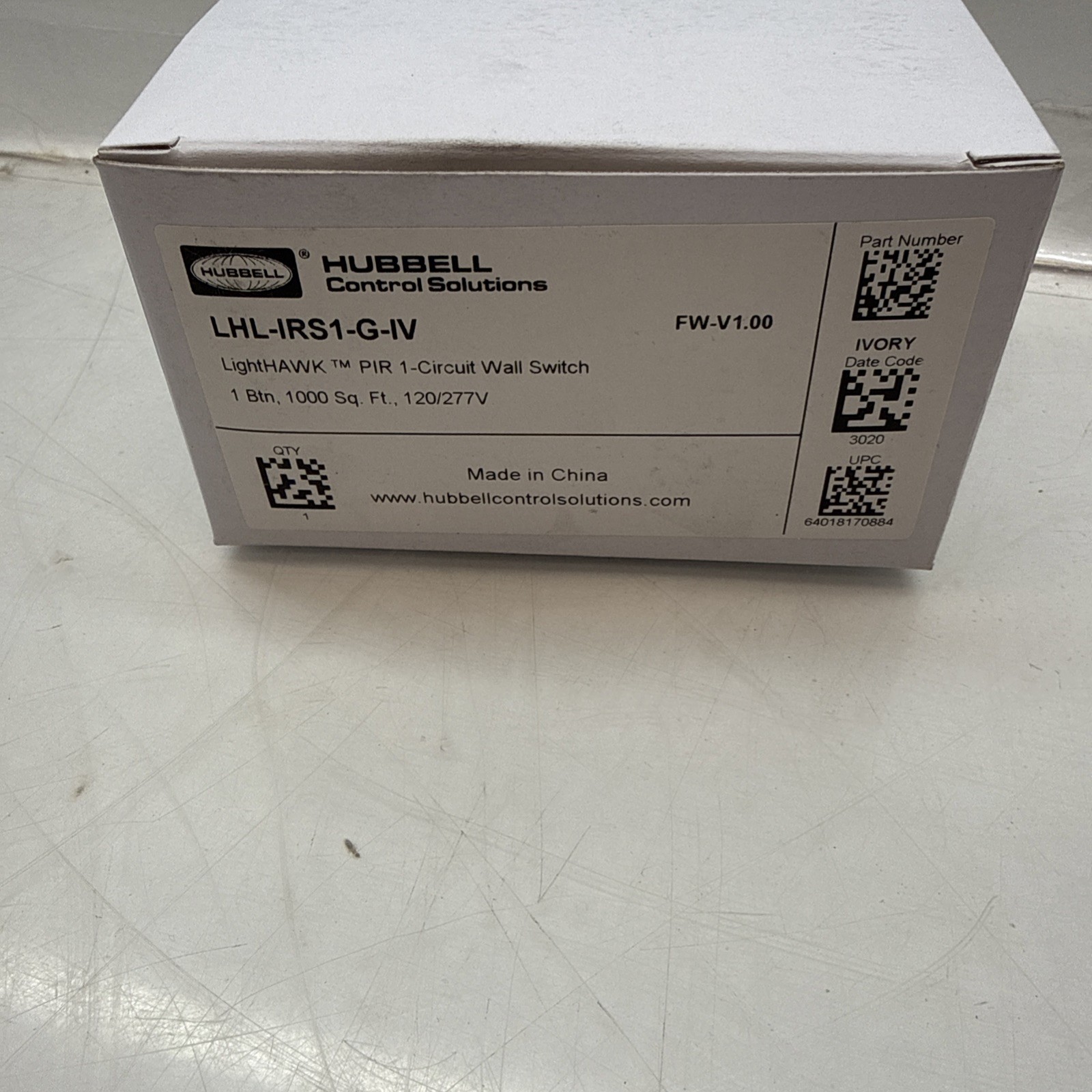 Hubbell LHL-IRS1-G-IV Wall Switch