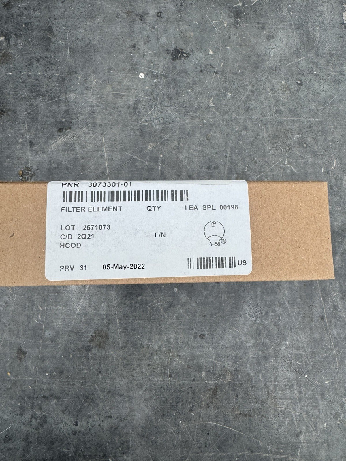 Pratt & Whitney Oil Filter Element P/N 3073301-01 NOS (0426-748)
