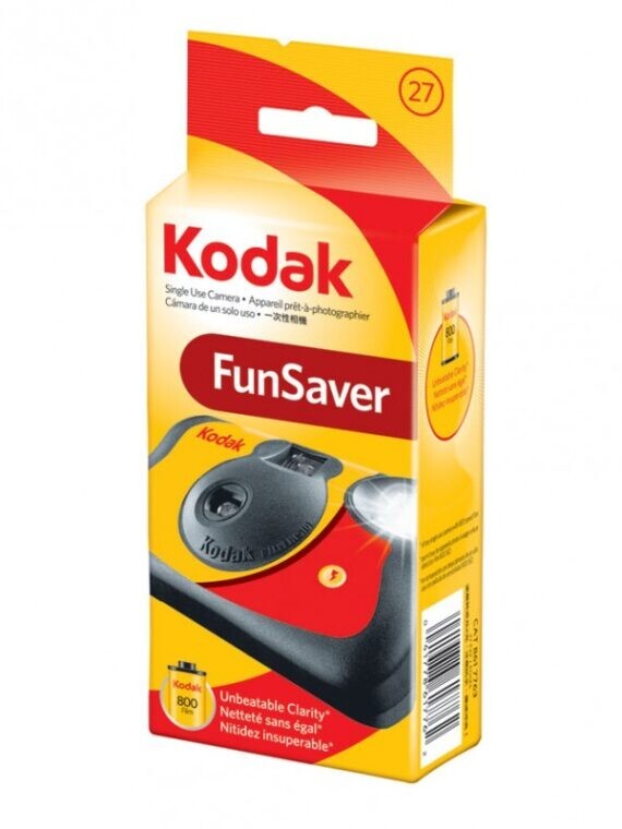 10 Pack Kodak Single One Time Use Funsaver 35mm Camera with Flash, 27 Exposure