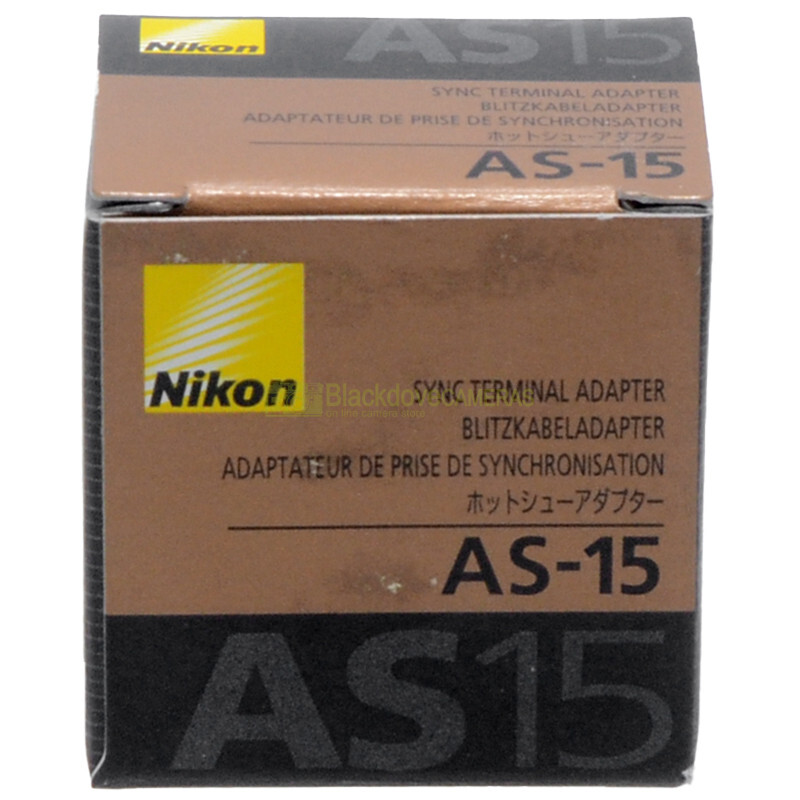 Nikon AS-15 Flash Adapter, Hot Contact Input, Synchronous PC Socket Output.
