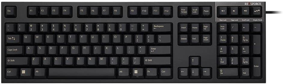REALFORCE Topre R3S Keyboard R3SB11 USB US ANSI 45g Black F/S new
