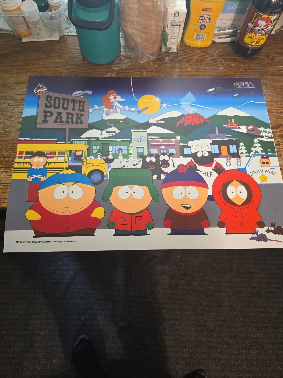 Sega South Park Backglass Translight For Pinball Machines Nos 26x19in
