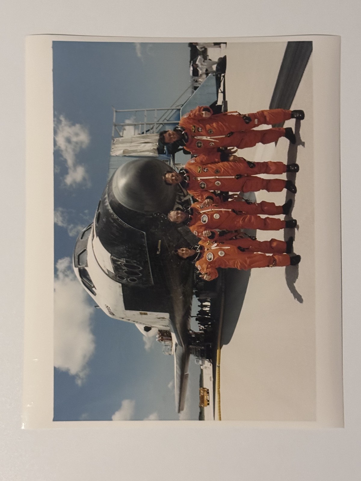 NASA STS-71 Crew Happy After Return To Kennedy Press Photo