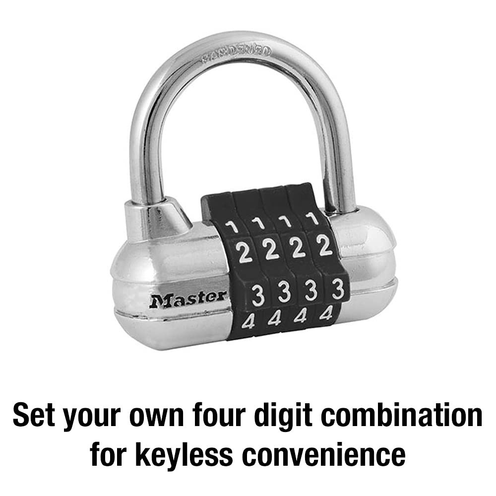 Custom Combination Padlock Set - 2 Pack Gym Locker Locks for Indoor Security