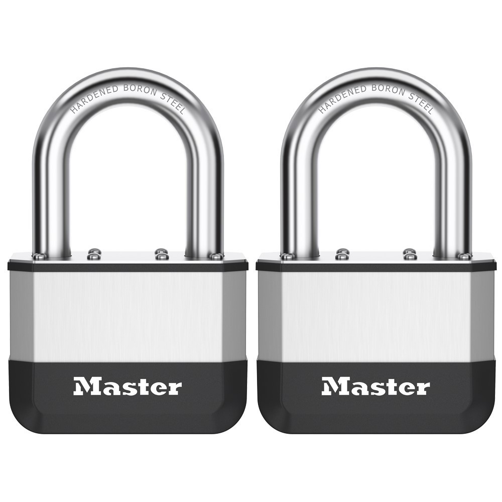 Master Lock Elite Padlock 67mm LS KA Twin Pack