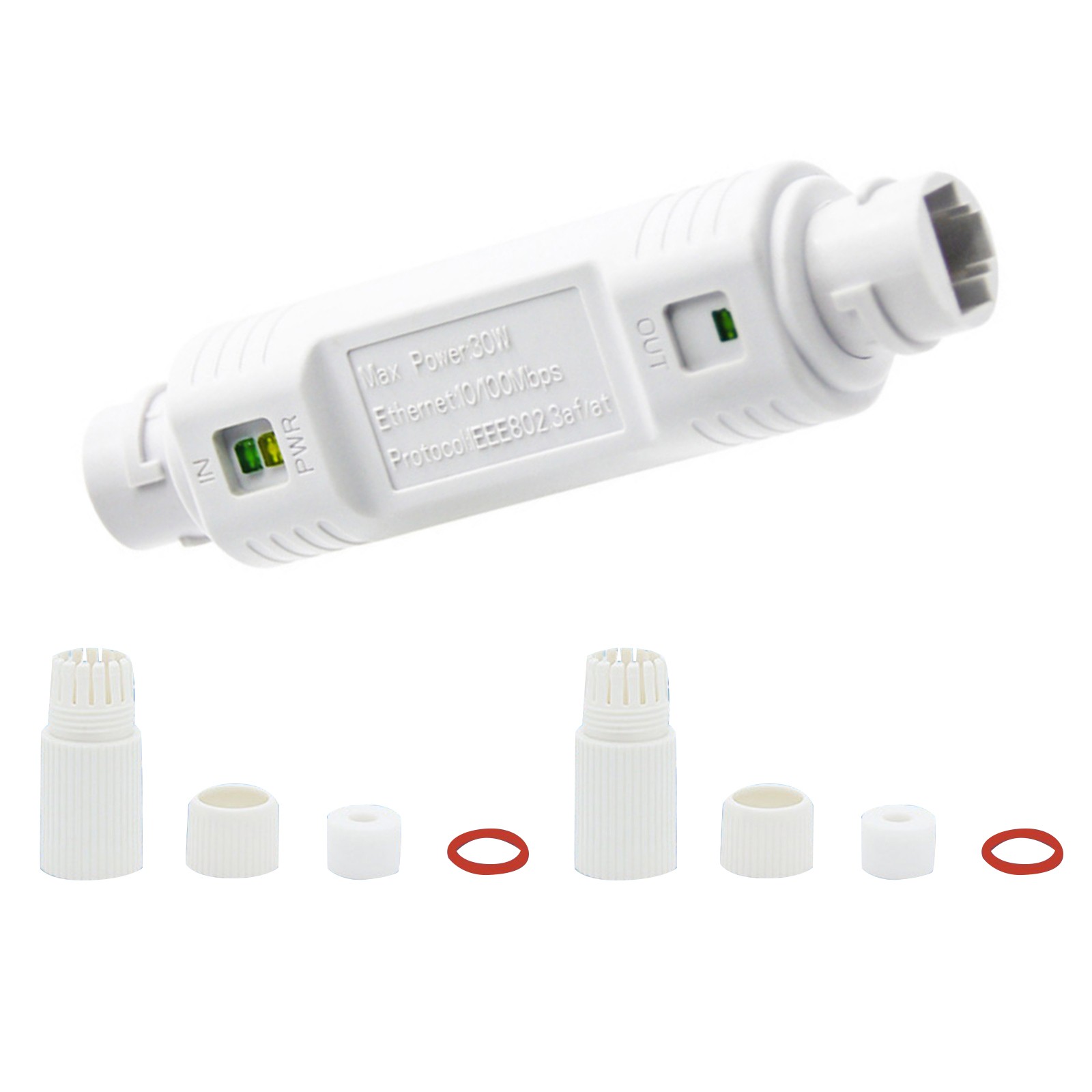 100mbps POE Repeater Ip66 Waterproof IEEE802.3af/at Ethernet Network Extender