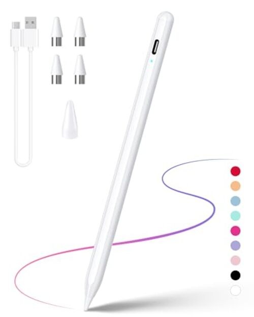 Stylus Pen for Touchscreen, Compatible for Android & iOS Universal White