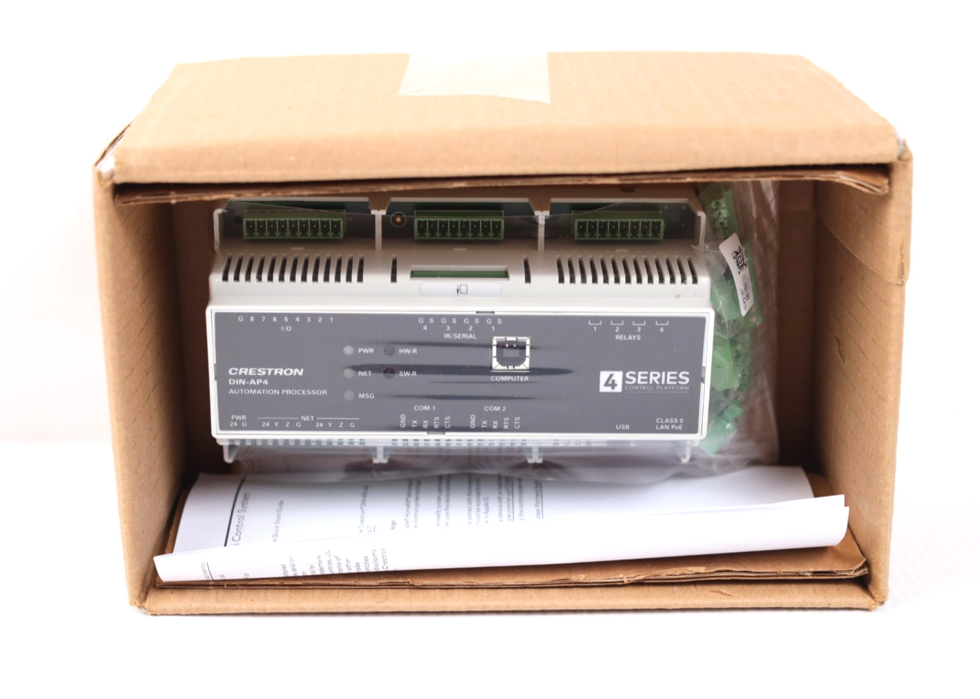 New Crestron DIN-AP4 DIN Rail Control System Automation Processor w570