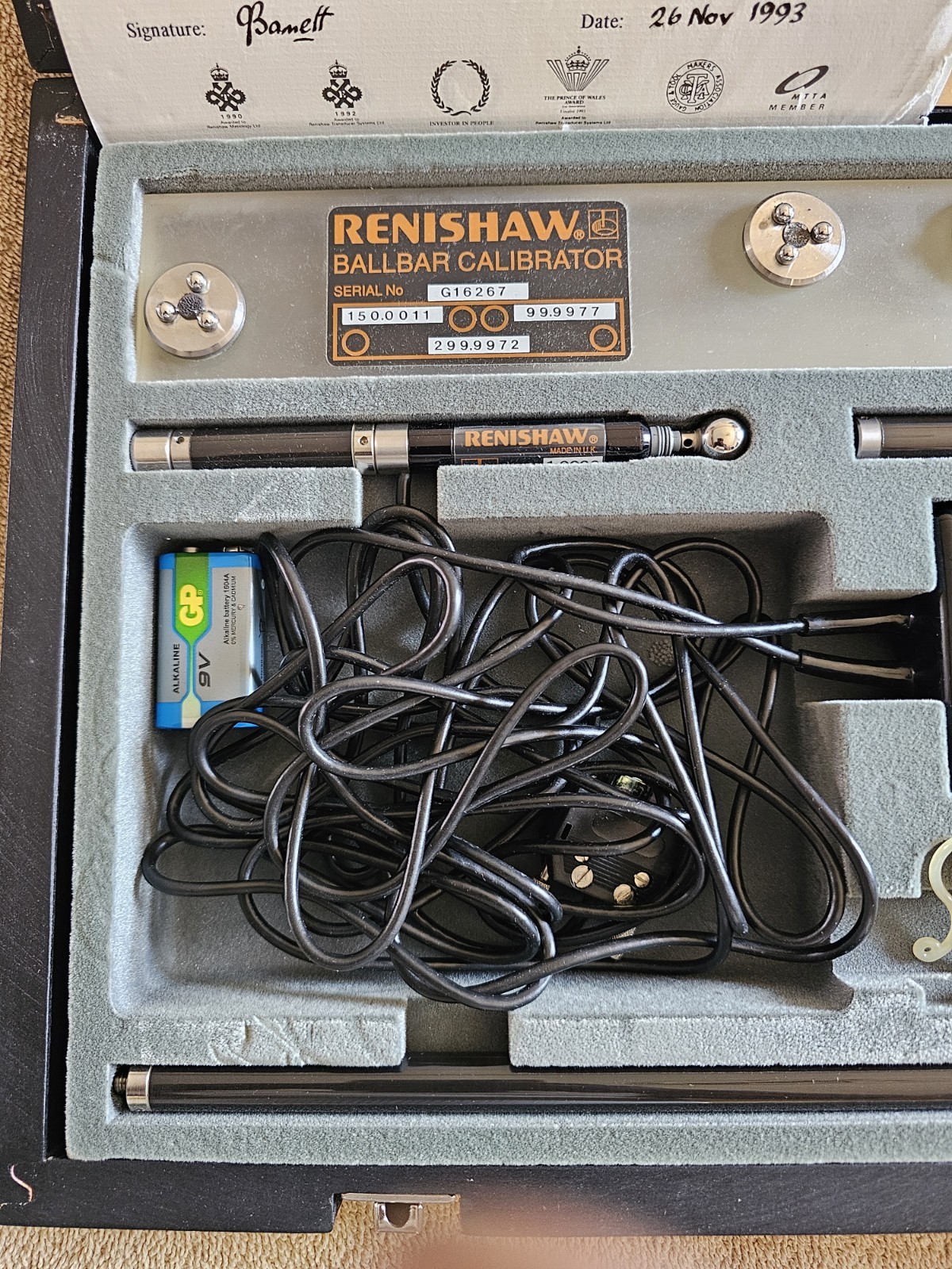 Renishaw QC10 Ballbar System Kit Calibrator Interface Case Manual Software