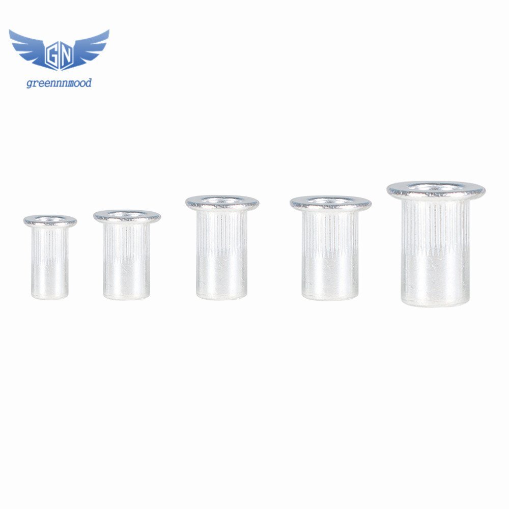 150 Pack Aluminum Rivet Nut Kit Rivnut Nutsert Standard Inch SAE Imperial