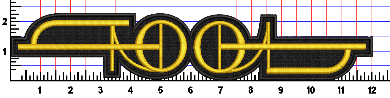 TOOL BACK Patch Embroidered Custom High-quality SEW on Patch