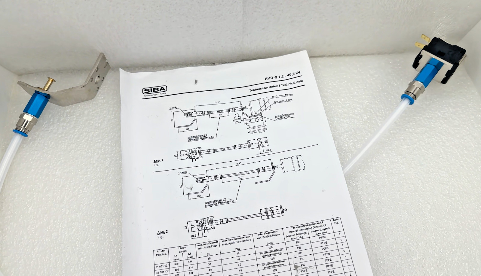 SIBA microswitch assembly 3100210 HV-Switch Fitting HHD-S 7,2 - 40,5 kV