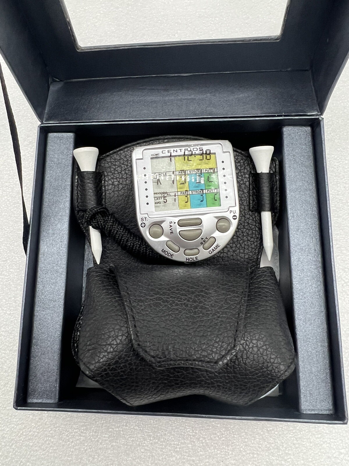 Centrios Golf-mate Compu-watch Mini Digital Golf Scorecard W/Pouch and Balls New