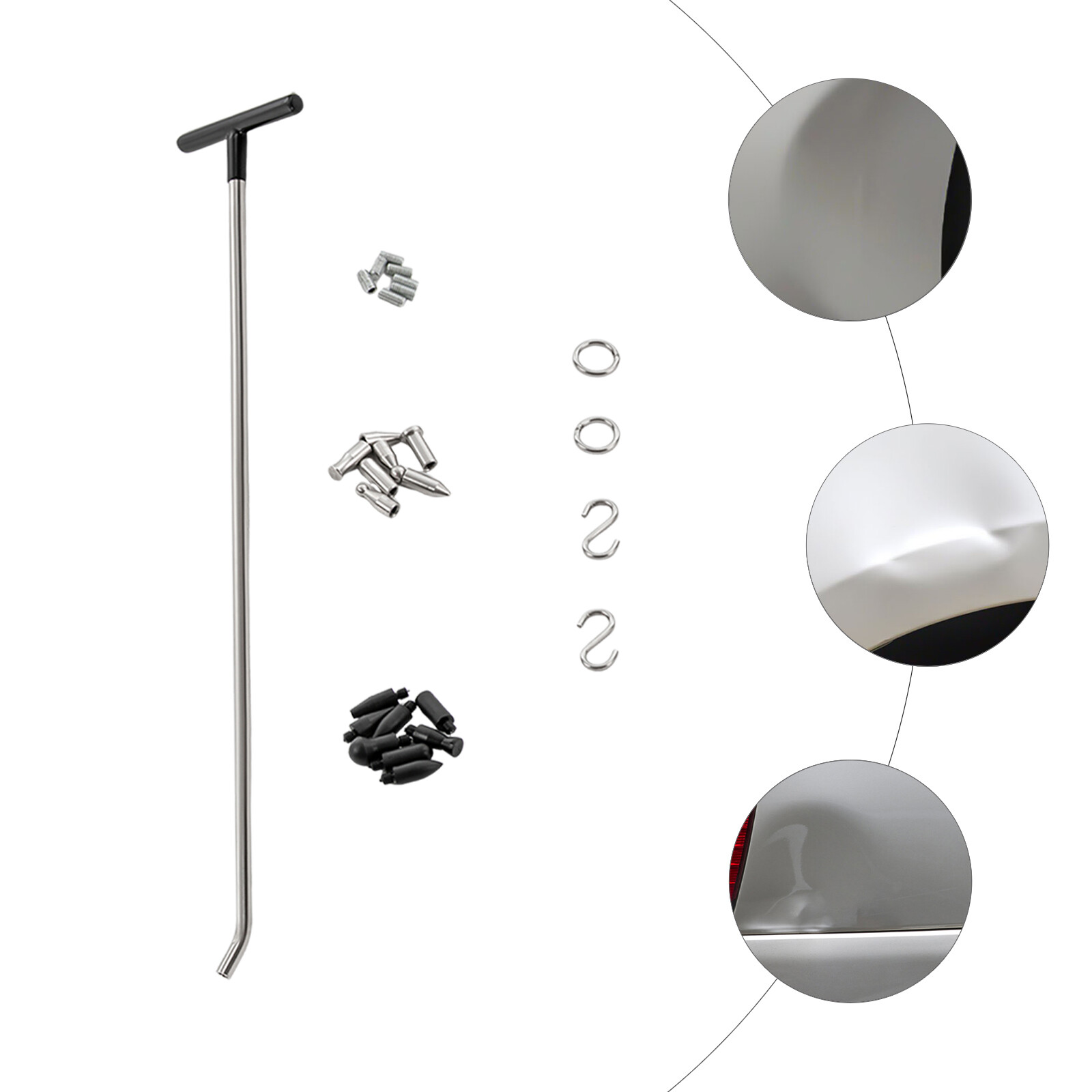 Hooks Rods Dent Removal Push Rods Kit, Automotive Panel Dent Removal Hooks