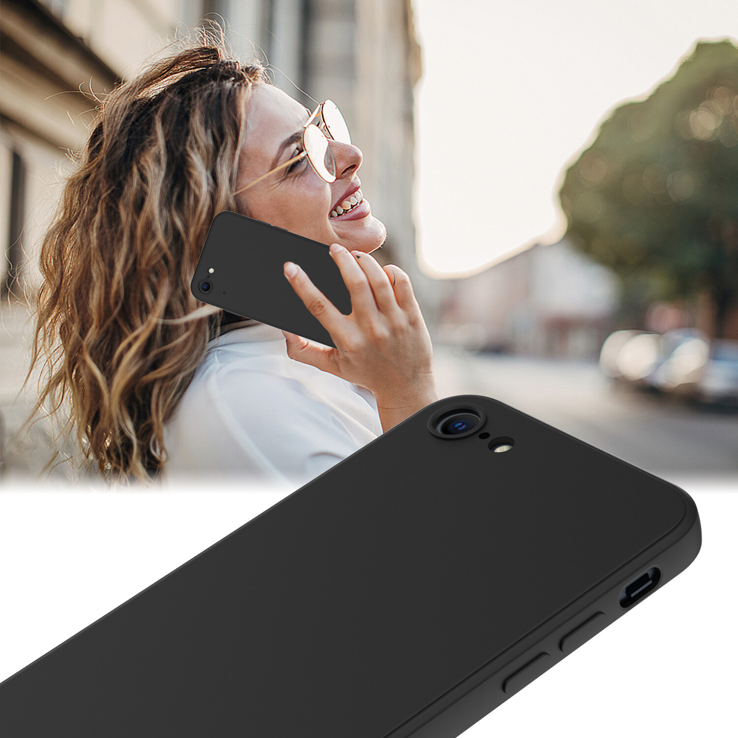 For iPhone SE 2nd,3rd Generation 2022/2020 Case Liquid Silicone Shockproof Cover