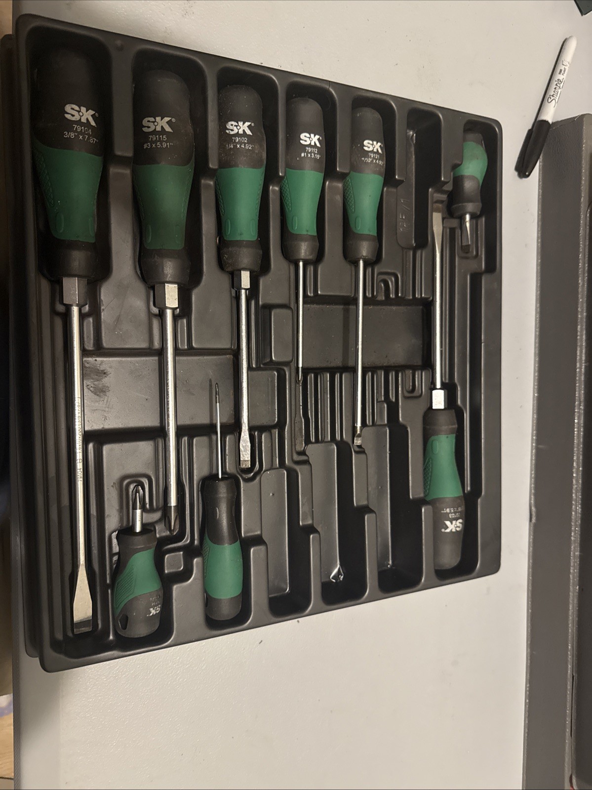 SK Hand Tools  9pc Combination Screwdriver Phillips/flathead Slotted Set