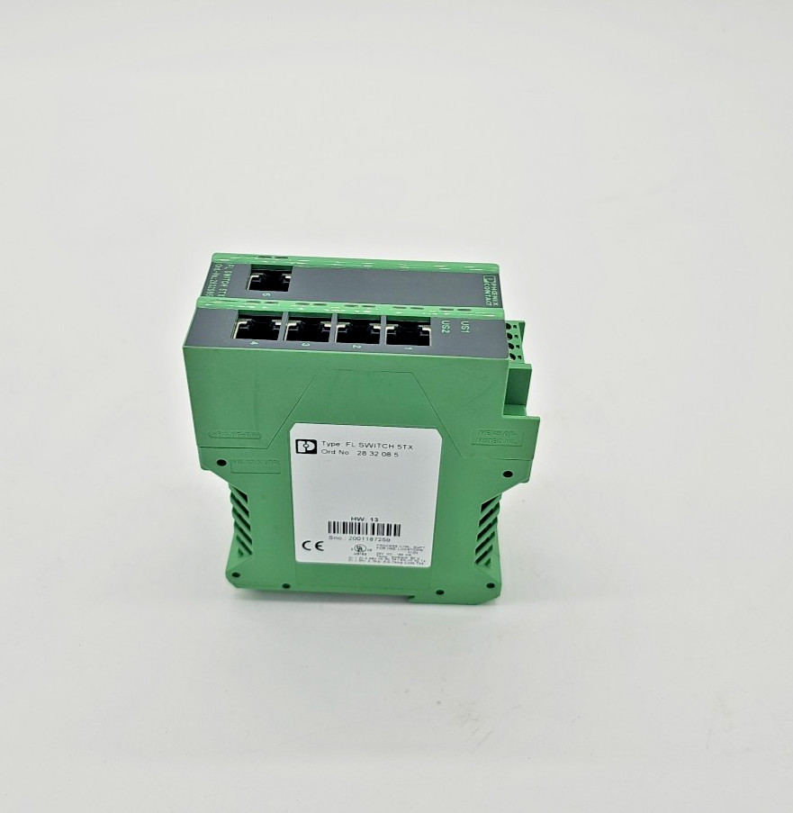 PHOENIX CONTACT FL SWITCH 5TX 28 32 08 5 HW 13 INDUSTRIAL ETHERNET SWITCH