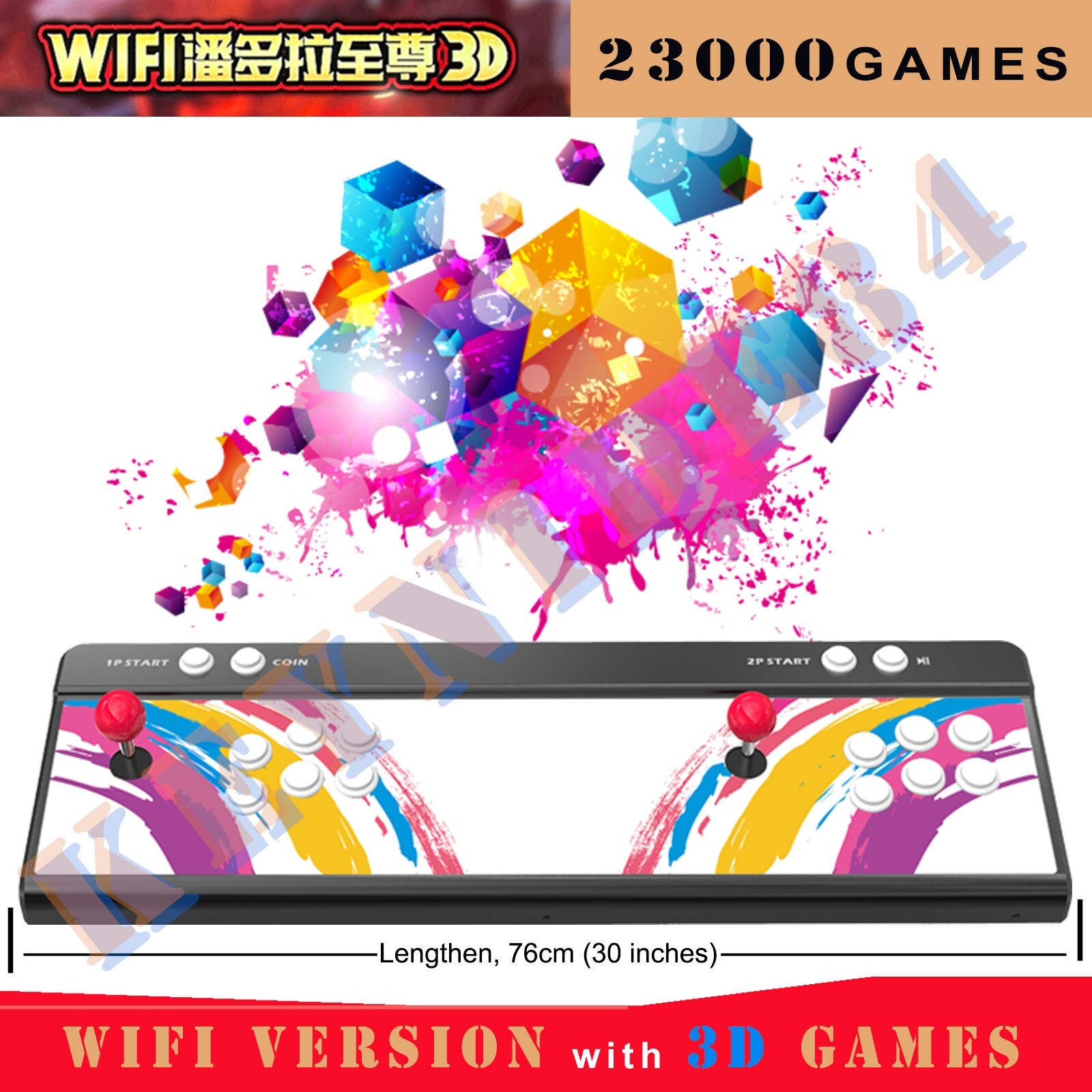 All Metal Lengthen 3D WiFi 23000 Games Pandora's Console Arcade Retro Video