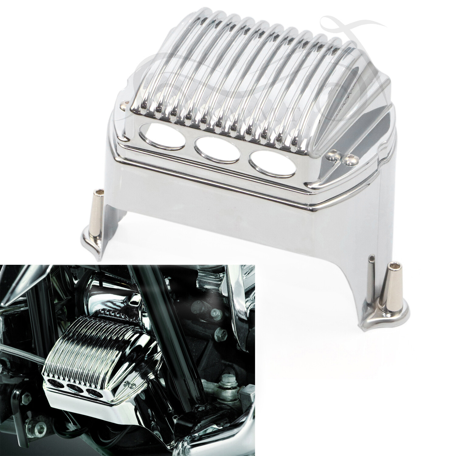 Chrome Voltage Regulator Cover For Harley Touring Ultra Classic FLHTCU FLHX FLHR