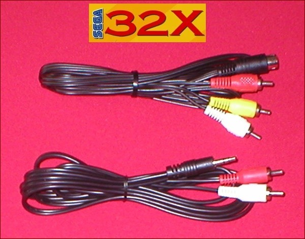 Sega 32X FULL STEREO Audio Adapter & Video Cable Set for Sega Genesis 1 System