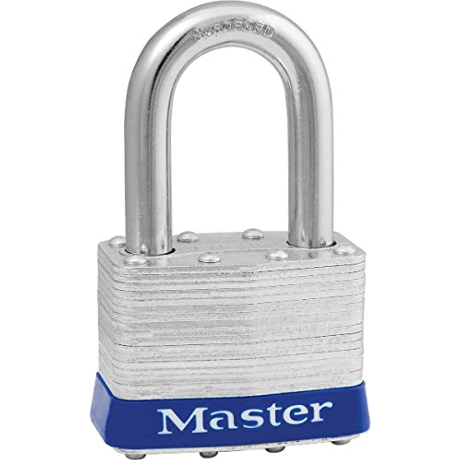 Master Lock 1-1/2 in. H x 1-1/8 in. W x 2 in. L Steel Pin Tumbler Padlock Keyed