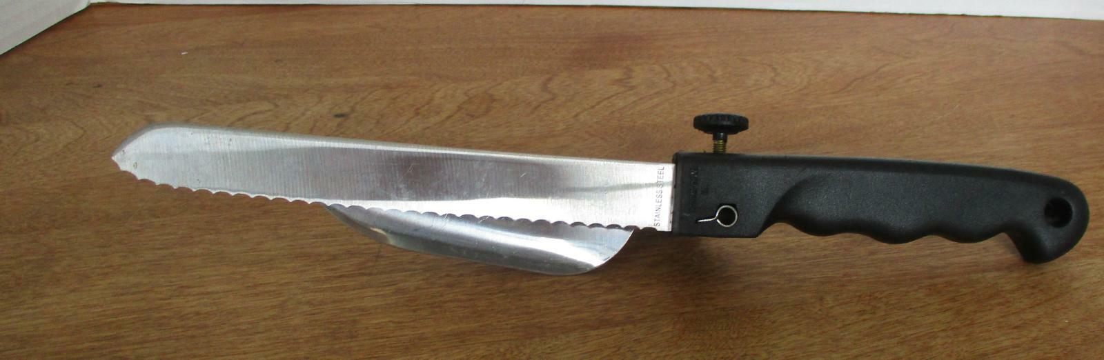Adjustable Thickness Knife with Serrated Blade ~ Blade is 7" Long