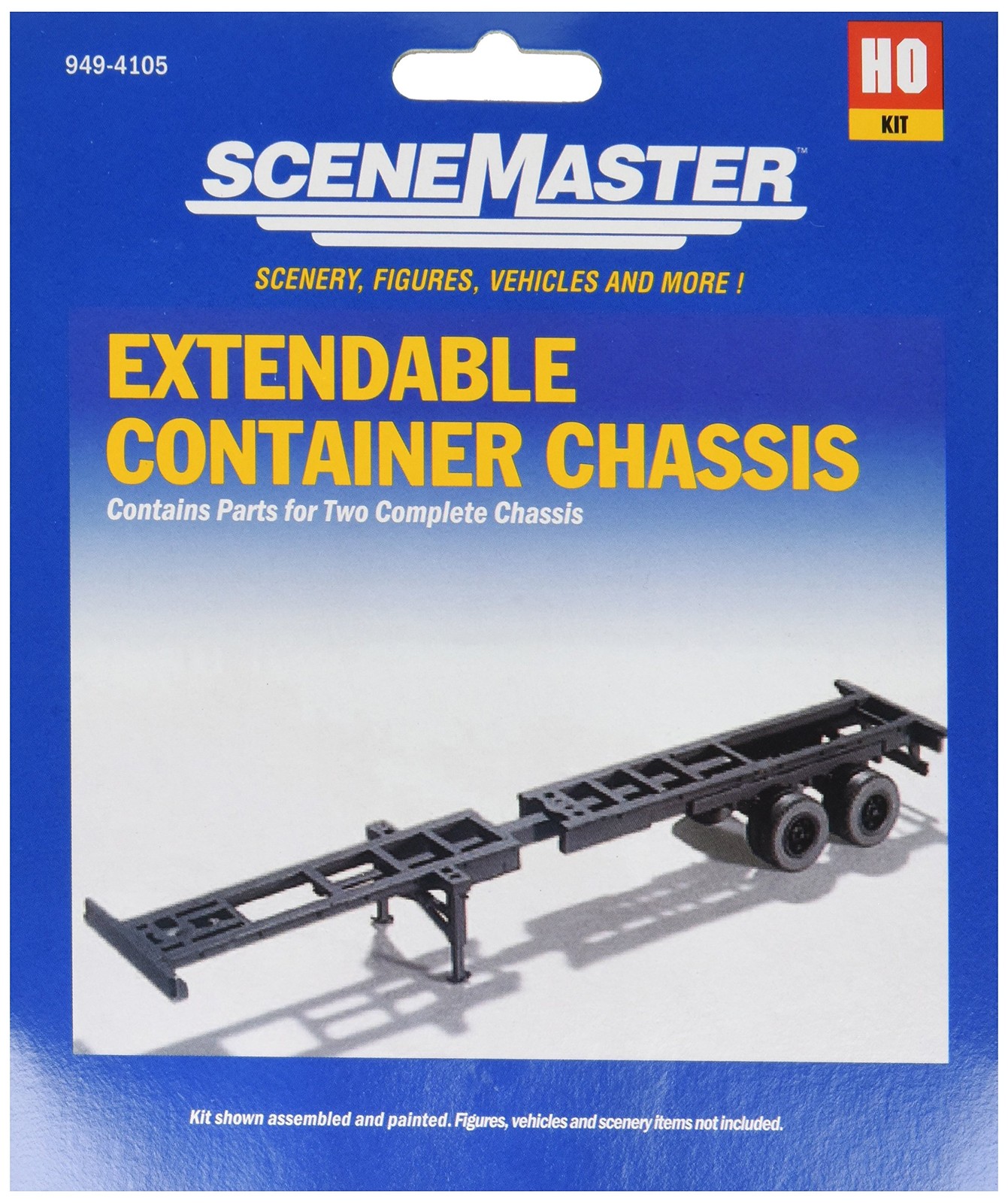 HO Scale Model of Extendible Container Chassis,949-4105
